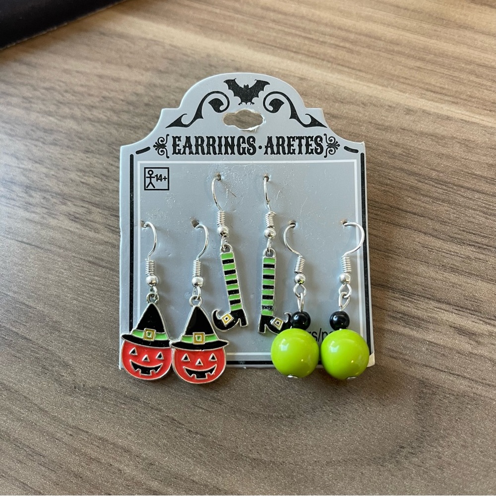 Set of 3 Halloween earrings
